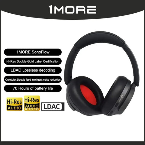 1MORE SonoFlow Active Noise Cancelling Wireless Headphones, with LDAC